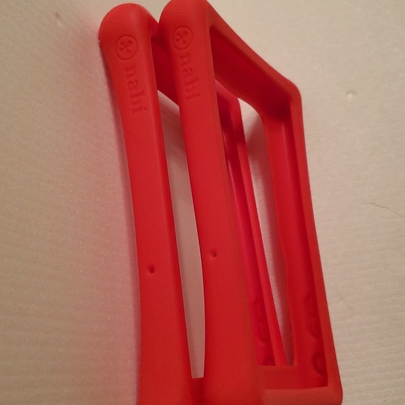 Nabi Set of 2 Bumper Drop Safe Red Silicone Protective Guard For Nabi Tablet - Picture 6 of 8